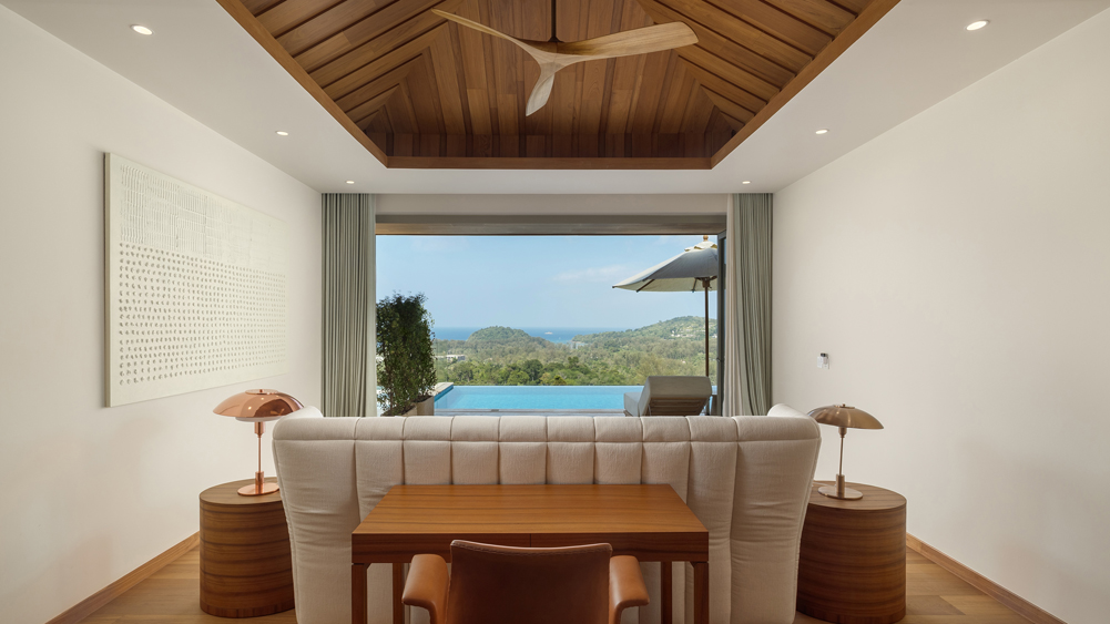 Elite Havens - Cohiba Sea View Villa 8 - Modern tropical hilltop luxury villa - Master bedroom by the pool